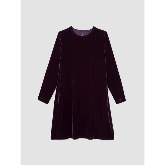 Eileen Fisher Velvet Crew Neck Dress XXS/TTP